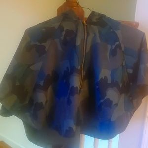 Stylish Camo Poncho Styled Jacket
